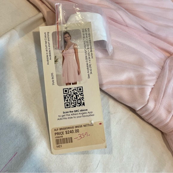 ALFRED Angelo Modern Vintage Style Ballerina Chiffon Bridesmaid Prom Dress NWT - Picture 12 of 16